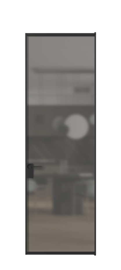 Алюминиевая дверь АЛПЛ040.01  Алюминий Черный Сатинированное серое стекло, триплекс, 6 мм. Без короба чер Цена 125490 Стоимость комплекта двери включает: 
1. Полотно (600/650/700/750/800/850/900/950*2000-2400 мм).
2. Короб
3. Комплект фурнитуры (2 торцевые петли и магнитный замок с ответной планкой). Фабрика дверей Волховец 8 (800) 551 43 19  Алюминиевая дверь АЛПЛ040.01 Алюминий Черный Сатинированное серое стекло, триплекс, 6 мм Цена 125490  | Volhovec