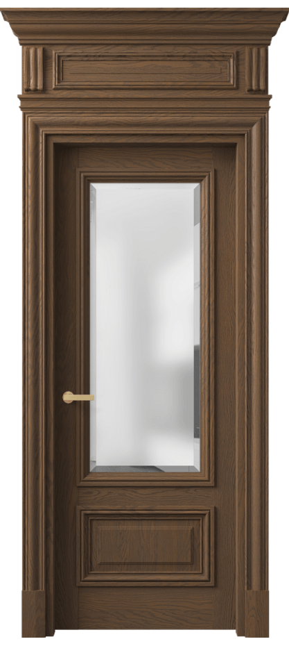 Межкомнатная дверь Antique 7306 Дуб туманный матовый Сатинированное стекло с фацетом Цена 266349 ₽ | Volhovec