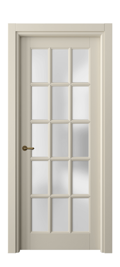 Межкомнатная дверь Toscana Grigliato 6311 Бук бежево-серый Сатинированное стекло Цена 114199 ₽ | Volhovec