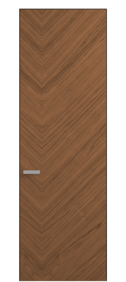 Дверь межкомнатная Rift 0201 Орех умбра матовый рифт  Скрытый короб Черный Цена 85350 ₽ Наличники уже входят в базовый комплект. Фабрика дверей Волховец 8 (800) 551 43 19 Межкомнатная дверь Rift 0201 Орех умбра матовый рифт  Цена 85350 ₽ | Volhovec