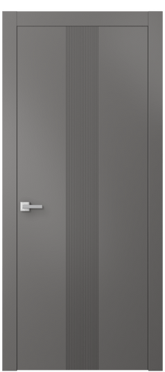 Дверь межкомнатная 8042 МКЛС. Цвет Матовый классический серый. Материал Гладкая эмаль. Коллекция Linea. Картинка.