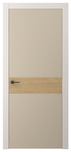 Дверь межкомнатная АКП 4221 ПЭСБ. Цвет ПЭТ светло-бежевый. Материал ПЭТ. Коллекция Freedom. Картинка.