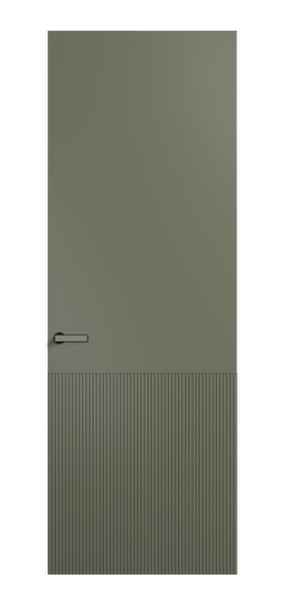 Дверь межкомнатная АКП 8204 МОТ Матовый оливковый тёмный. Цвет Матовый оливковый тёмный. Материал Гладкая эмаль. Коллекция Velvet. Картинка.
