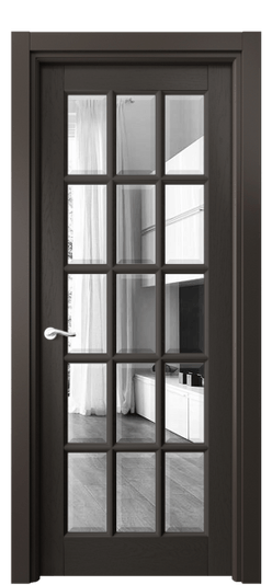 Межкомнатная дверь 0708 ДАН ЗЕР-Ф. Цвет Дуб антрацит. Материал Массив дуба эмаль. Коллекция Лигнум. Фото. Дверь межкомнатная 0708 ДАН ЗЕР-Ф. Цвет Дуб антрацит. Материал Массив дуба эмаль. Коллекция Лигнум. Картинка.