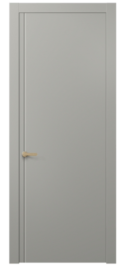 Дверь межкомнатная 8644 МНСР . Цвет Матовый нейтральный серый. Материал Гладкая эмаль. Коллекция Alba. Картинка.