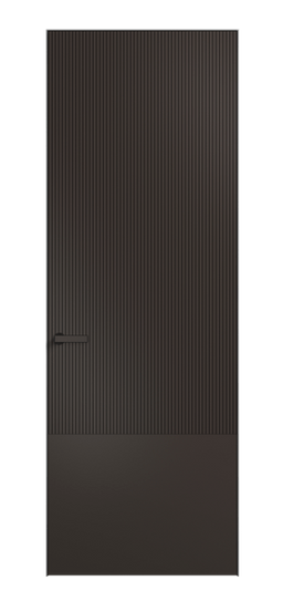 Дверь межкомнатная АКУ 8203 МАН Матовый антрацит. Цвет Матовый антрацит. Материал Гладкая эмаль. Коллекция Velvet. Картинка.