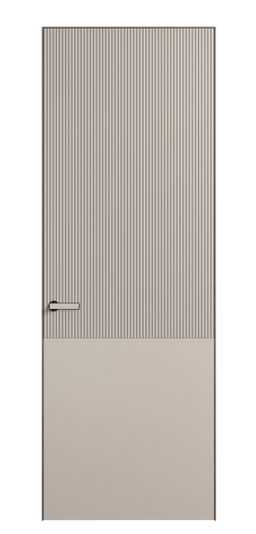 Дверь межкомнатная ПУ 8205 МСБЖ Матовый светло-бежевый. Цвет Матовый светло-бежевый. Материал Гладкая эмаль. Коллекция Velvet. Картинка.