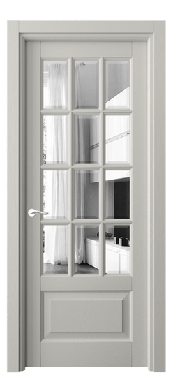 Дверь межкомнатная 0728 ДТСР ЗЕР-Ф. Цвет Дуб тёплый серый. Материал Массив дуба эмаль. Коллекция Lignum. Картинка.