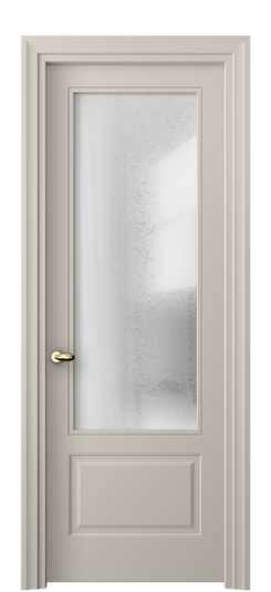 Дверь межкомнатная 8542 МСБЖ ЛЕД. Цвет Матовый светло-бежевый. Материал Гладкая эмаль. Коллекция Esse. Картинка.