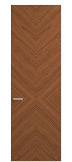 Дверь межкомнатная АКП 0205 ОМДМР Орех медный матовый. Цвет Орех медный матовый рифт. Материал Радиальный шпон Naturwood. Коллекция Rift. Картинка.