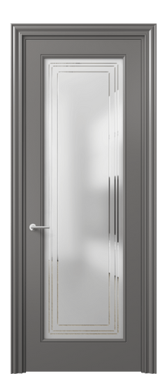 Межкомнатная дверь 8400 МКЛС Сатин с гравировкой Mascot. Цвет Матовый классический серый. Материал Гладкая эмаль. Коллекция Mascot. Фото. Дверь межкомнатная 8400 МКЛС Сатин с гравировкой Mascot. Цвет Матовый классический серый. Материал Гладкая эмаль. Коллекция Mascot. Картинка.