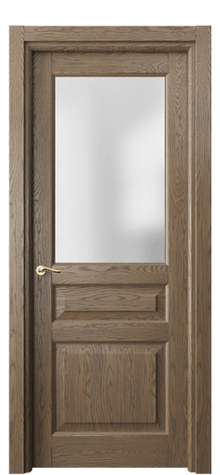 Дверь межкомнатная 0710 ДММ.Б САТ. Цвет Дуб мраморный брашированный. Материал Массив дуба брашированный. Коллекция Lignum. Картинка.