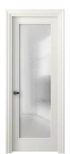 Дверь межкомнатная 8502 МЖМ ЛЕД. Цвет Матовый жемчужный. Материал Гладкая эмаль. Коллекция Esse. Картинка.