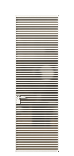 Дверь межкомнатная АЛПЛ040.06 Бронза сатин триплекс БЕЛ. Цвет Алюминий Белый. Материал Алюминий. Коллекция Formato. Картинка.