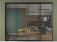 Перегородка Formato внутри проёма телескопик синхро 3