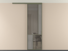 Перегородка Mosaic вдоль стены на потолок 1 створка