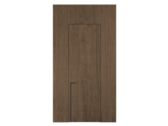 Панели для отделки стен Стеновая панель Фрезерованные Орех умбра матовый. Цвет Орех умбра матовый. Материал Шпон Naturwood. Коллекция Фрезерованные. Картинка.