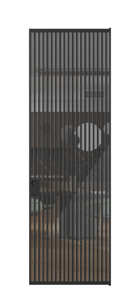 Межкомнатная дверь АЛПЛ040.06 ЧРН Алюминий Черный Stopsol Clear прозрачное. Цвет Алюминий Черный. Материал Алюминий. Коллекция Formato. Фото. Дверь межкомнатная АЛПЛ040.06 ЧРН Алюминий Черный Stopsol Clear прозрачное. Цвет Алюминий Черный. Материал Алюминий. Коллекция Formato. Картинка.