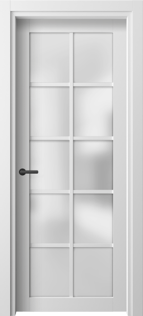 Дверь межкомнатная 2106 БШ САТ. Цвет Белый шёлк. Материал Ciplex ламинатин. Коллекция Neo. Картинка.