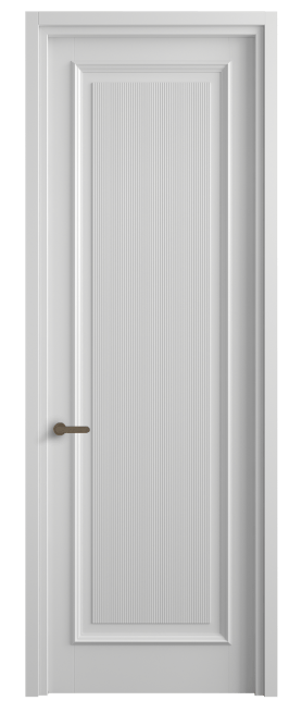 Дверь межкомнатная 6711 МБЛ . Цвет Матовый белоснежный. Материал Гладкая эмаль. Коллекция Шарм. Картинка.