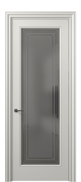 Межкомнатная дверь 8400 МСР Серое сатинированное стекло с гравировкой Маскот. Цвет Матовый серый. Материал Гладкая эмаль. Коллекция Mascot. Фото. Дверь межкомнатная 8400 МСР Серое сатинированное стекло с гравировкой Маскот. Цвет Матовый серый. Материал Гладкая эмаль. Коллекция Mascot. Картинка.